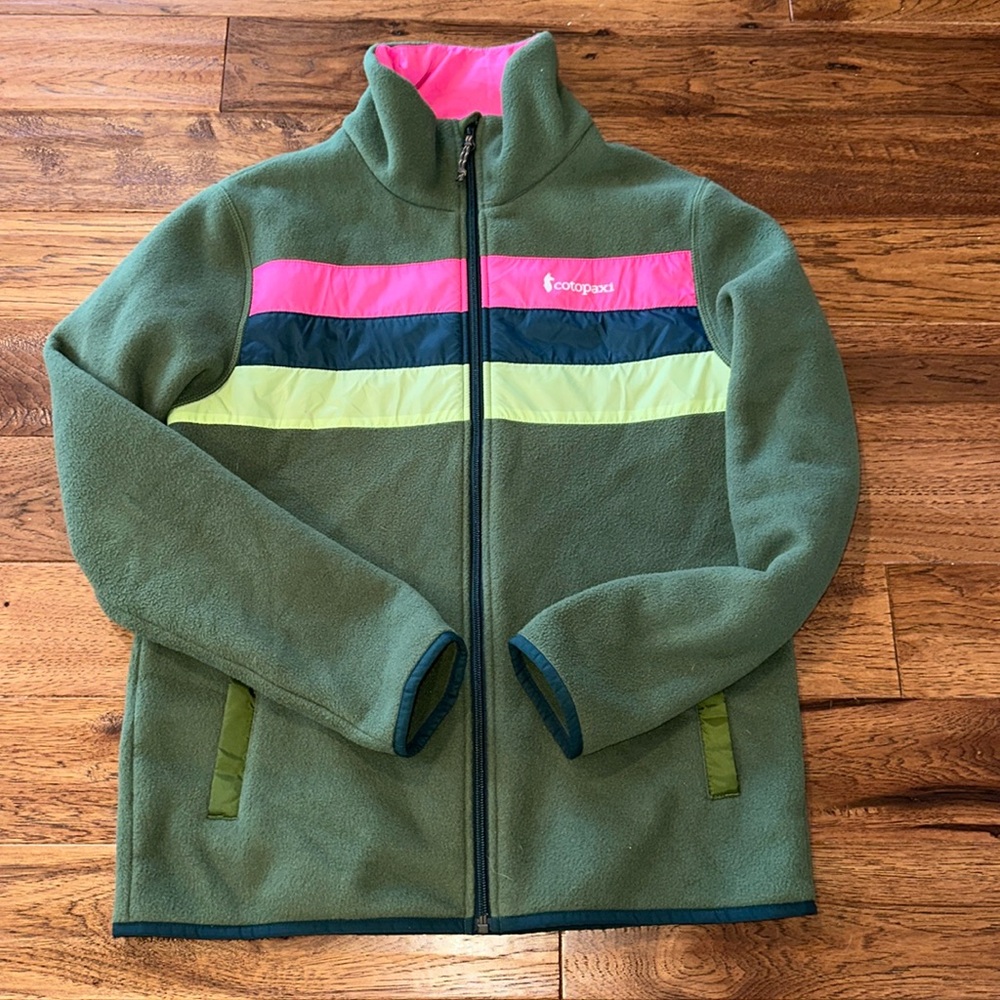 Fleece multi striped Cotopaxi jacket size medium